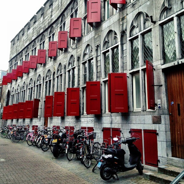 Pretty Red Shutters in Utrecht