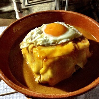 Francesinha at Taberninha do Manel in Porto