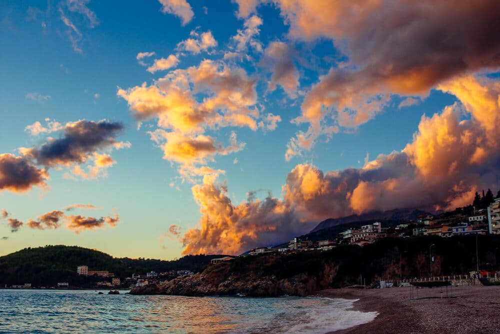 Sunset After a Storm in Himara