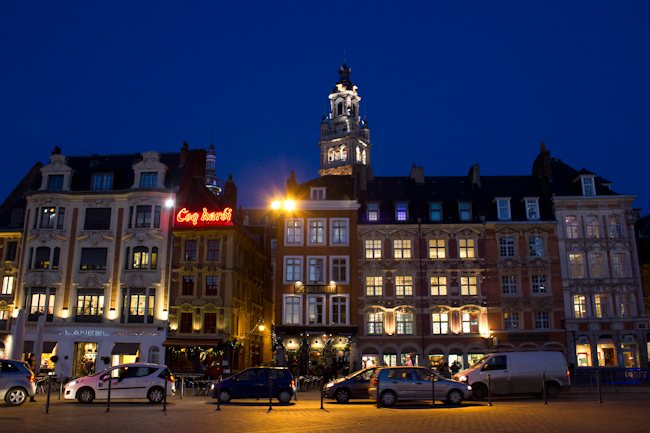 Flemish Architecture at Place Charles de Gaulle in Lille France Flemish Architecture at Place Charles de Gaulle in Lille France