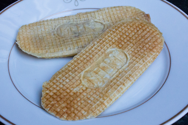 Vanilla Stuffed Waffles at Meert Lille Vanilla Stuffed Waffles at Meert Lille