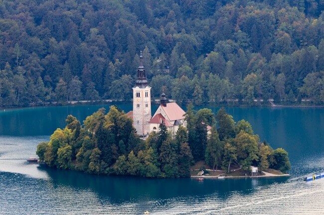 Bled Island from the Castle