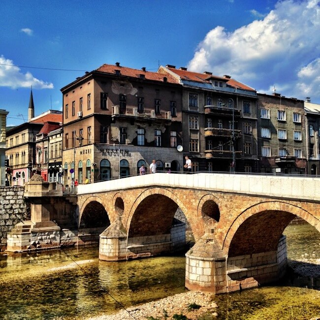 Latin Bridge in Sarajevo Bosnia Herzegovina Latin Bridge in Sarajevo Bosnia Herzegovina