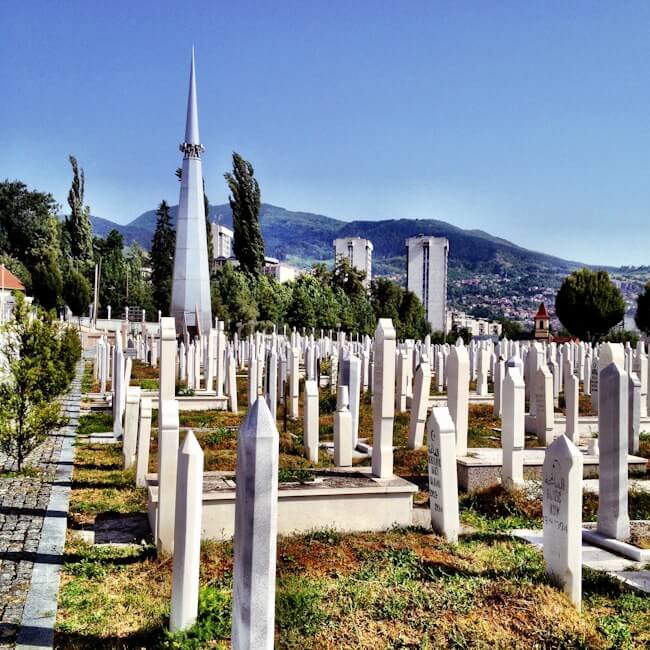 War Cemetery in Sarajevo War Cemetery in Sarajevo