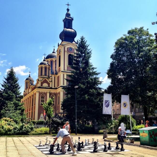 Playing Chess in Sarajevo Playing Chess in Sarajevo