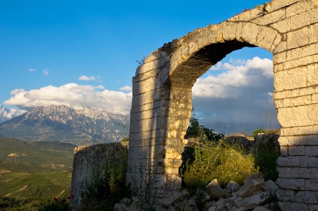 Old Walls in Berat Albania Old Walls in Berat Albania