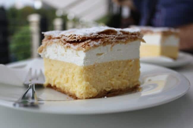 Dessert in Bled Slovenia Dessert in Bled Slovenia