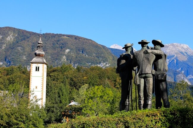 Hiking at Lake Bohinj