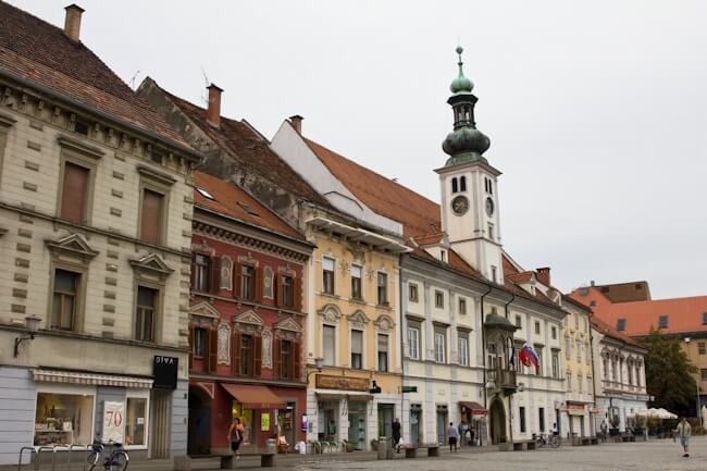 The Main Square in Maribor Eastern Slovenia The Main Square in Maribor Eastern Slovenia