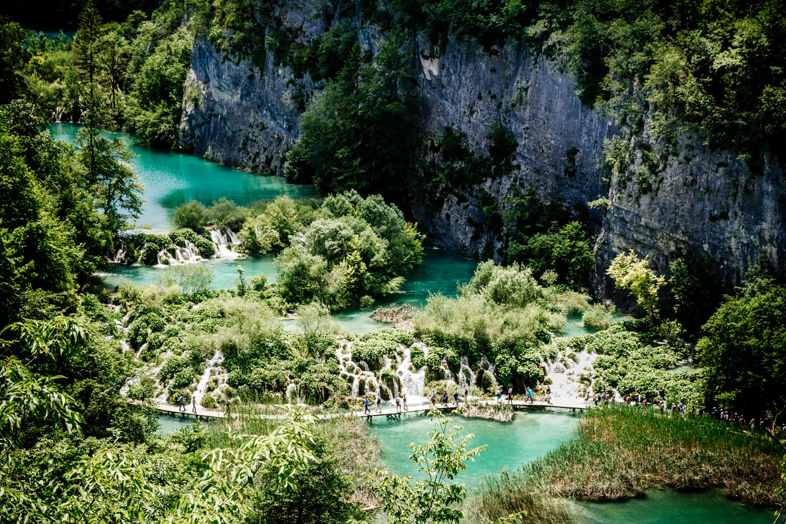 Emerald Green Lakes at Plitvice