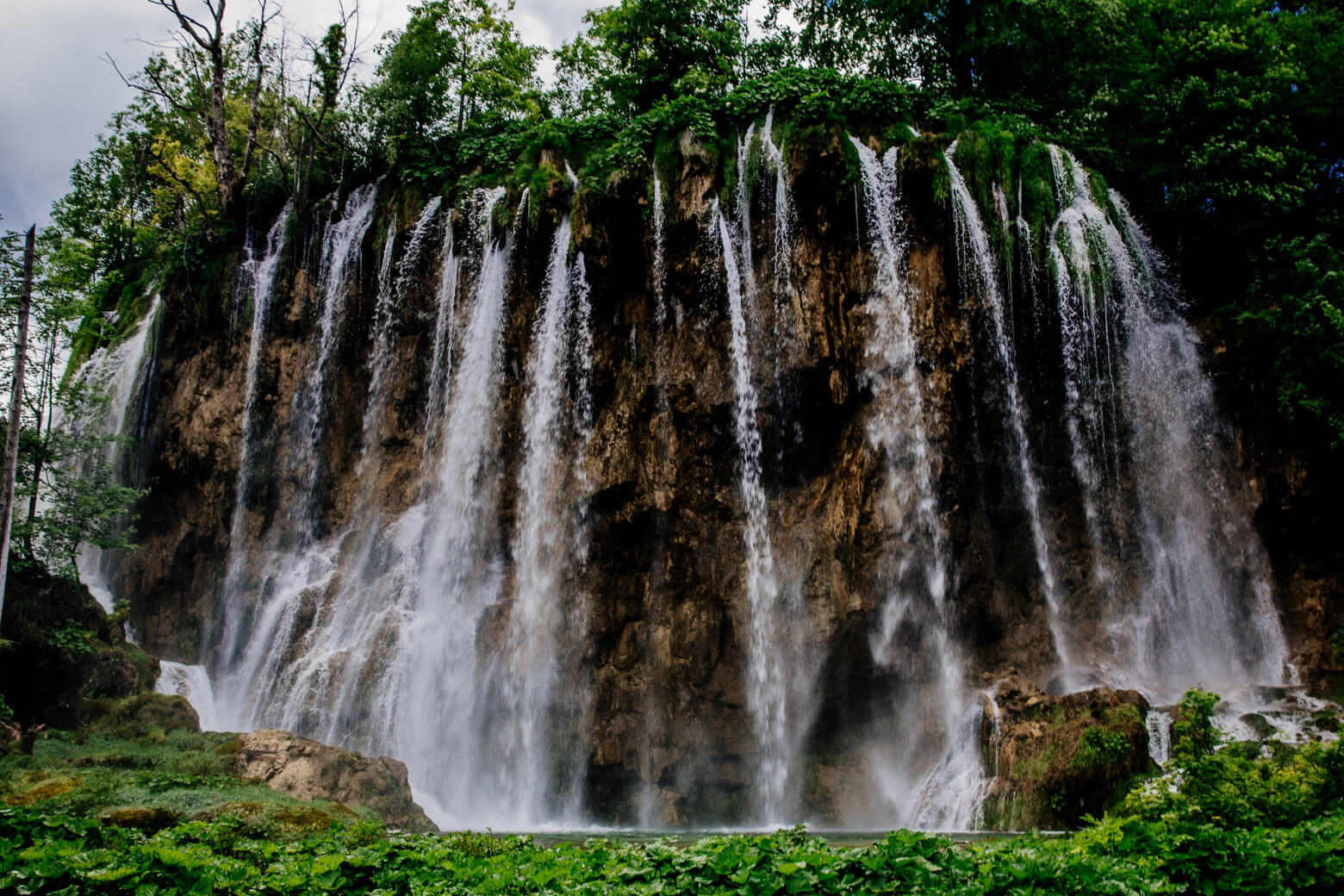 Waterfall at Plitvice in Croatia