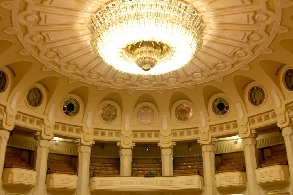 Fake theatre in the Palace of the Parliament