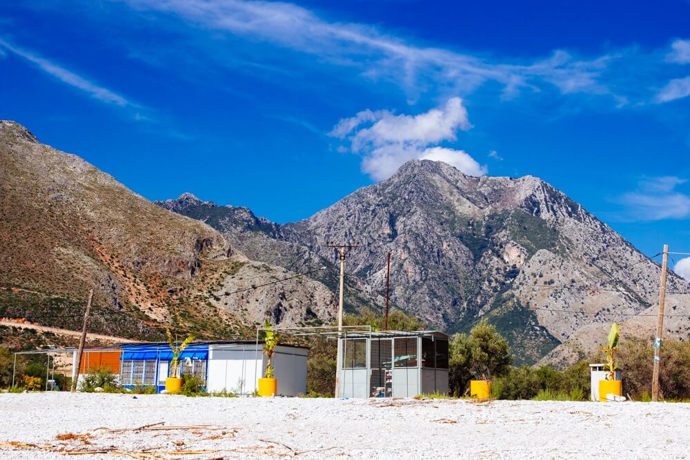 Rugged Borshi Beach on the Albanian Riviera Rugged Borshi Beach on the Albanian Riviera