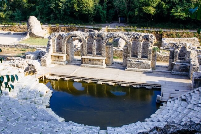 Greek Amphitheatre in Butrint Albania Greek Amphitheatre in Butrint Albania
