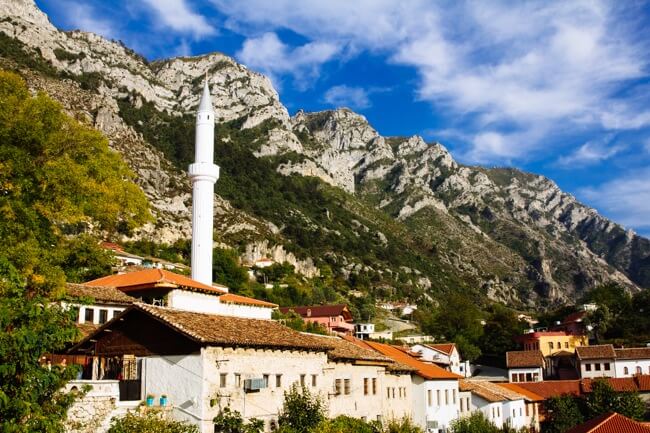 Mount Kruja near Tirana Mount Kruja near Tirana