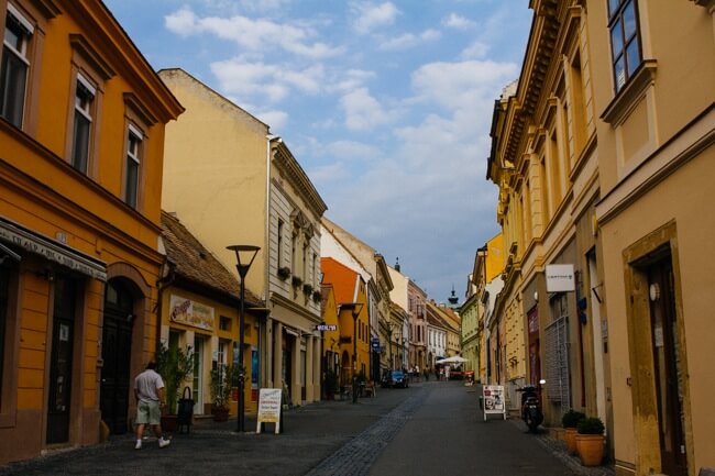 Ferencesek Pedestrian Street in Pecs Ferencesek Pedestrian Street in Pecs