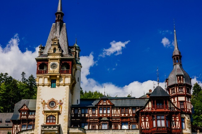 Peles Castle in Summer