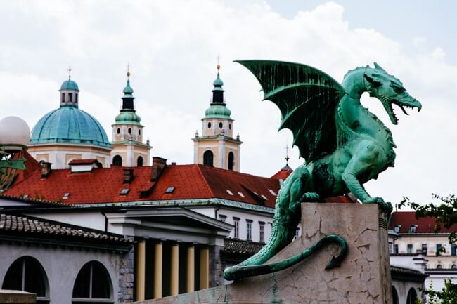 Dragon Bridge in Ljubjana