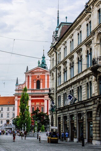 Pastel Franciscan Church