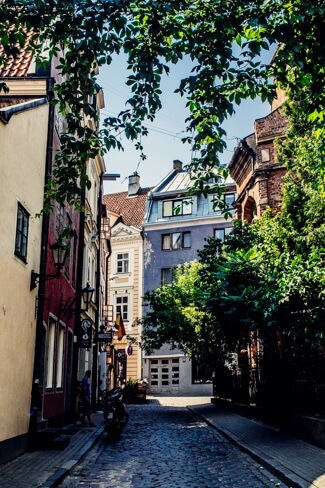 One of Riga's Cute Side Streets One of Riga's Cute Side Streets