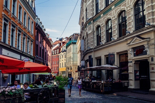 Walking Riga's Cobblestone Streets