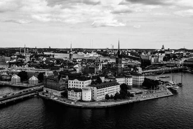 Stockholm from the Town Hall Tower