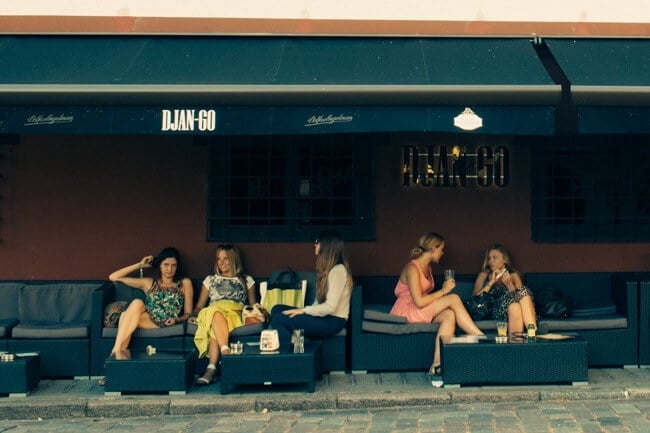 Cafe Culture in Kaunas Lithuania Cafe Culture in Kaunas Lithuania