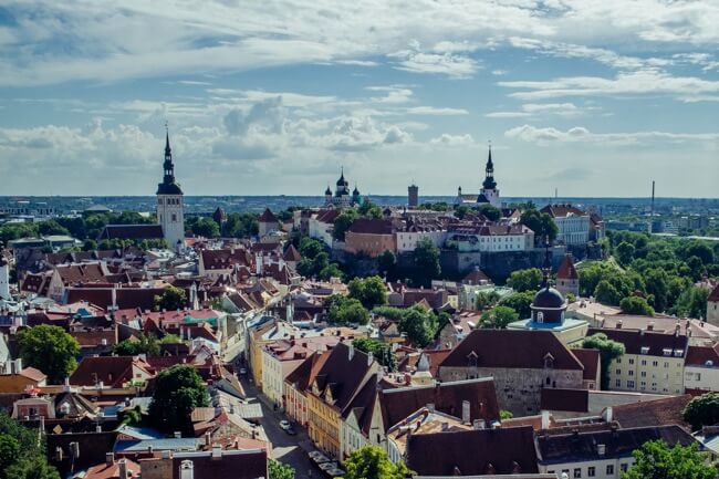 Toompea from St Olaf's Church Toompea from St Olaf's Church