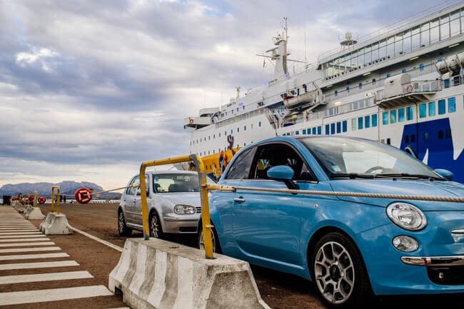 Waiting for the Genoa ferry in Olbia