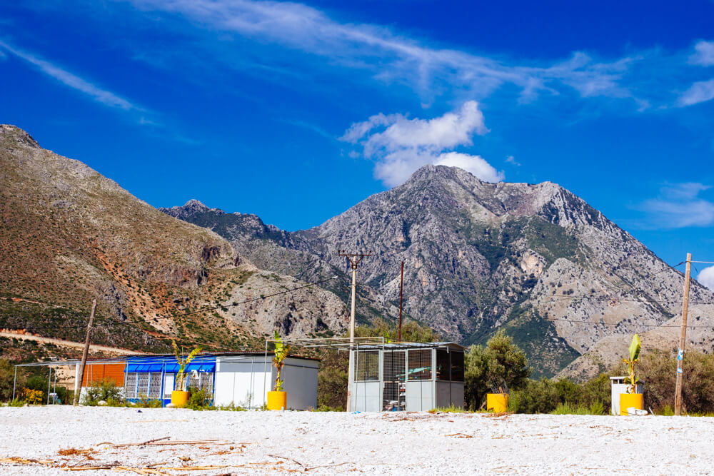 Borsh Beach and the Olive Groves