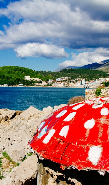 Painted Bunker in Albania