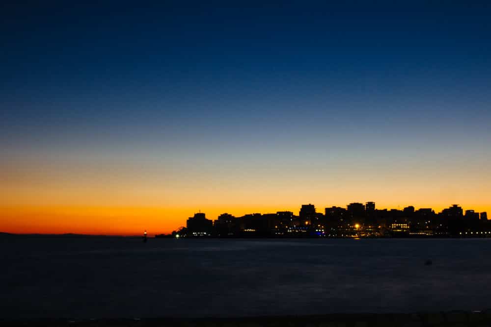 Sunset Over the City of Saranda