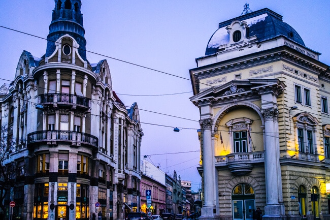 Pretty Architecture on Szechenyi Square