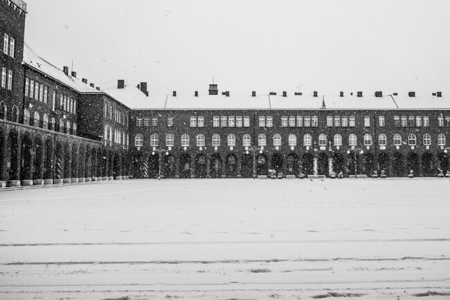 Snow Covered Cathedral Square