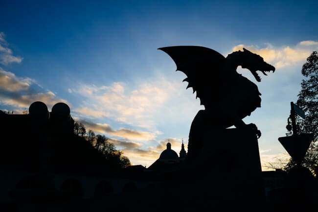 Ljubljana's Dragon Bridge - 2014