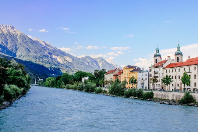 The Inn River in Innsbruck