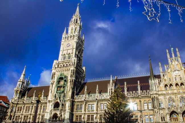 Munich's Marienplatz at Christmas