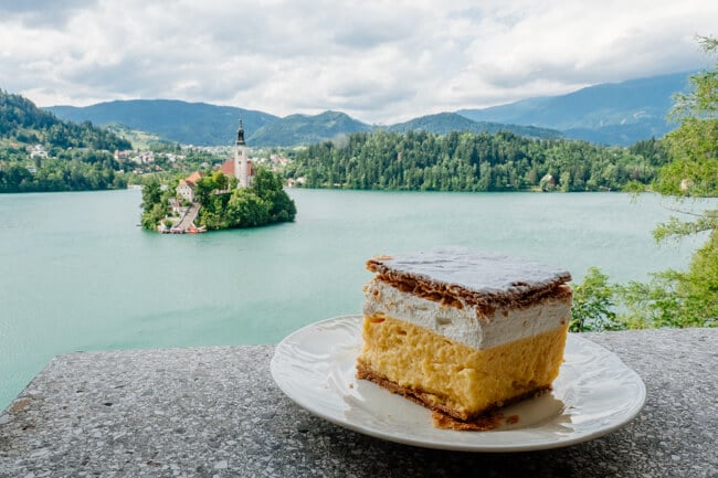 Bled Cream Cake at Tito's Villa