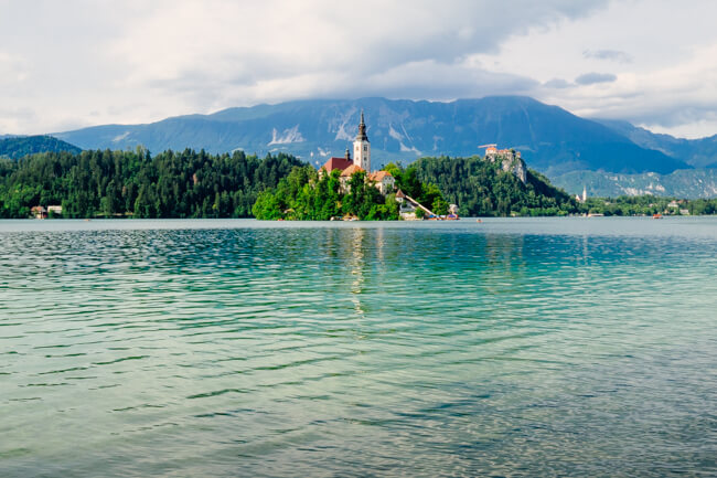 Walking around Lake Bled