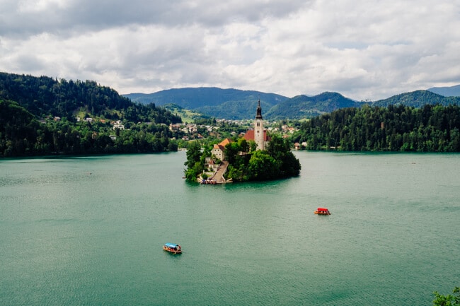 View from Tito's Villa - now Vila Bled