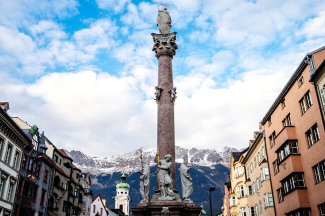 Innsbruck surrounded by mountains