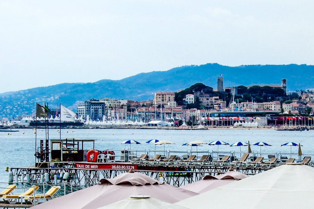 Cannes waterfront in the South of France