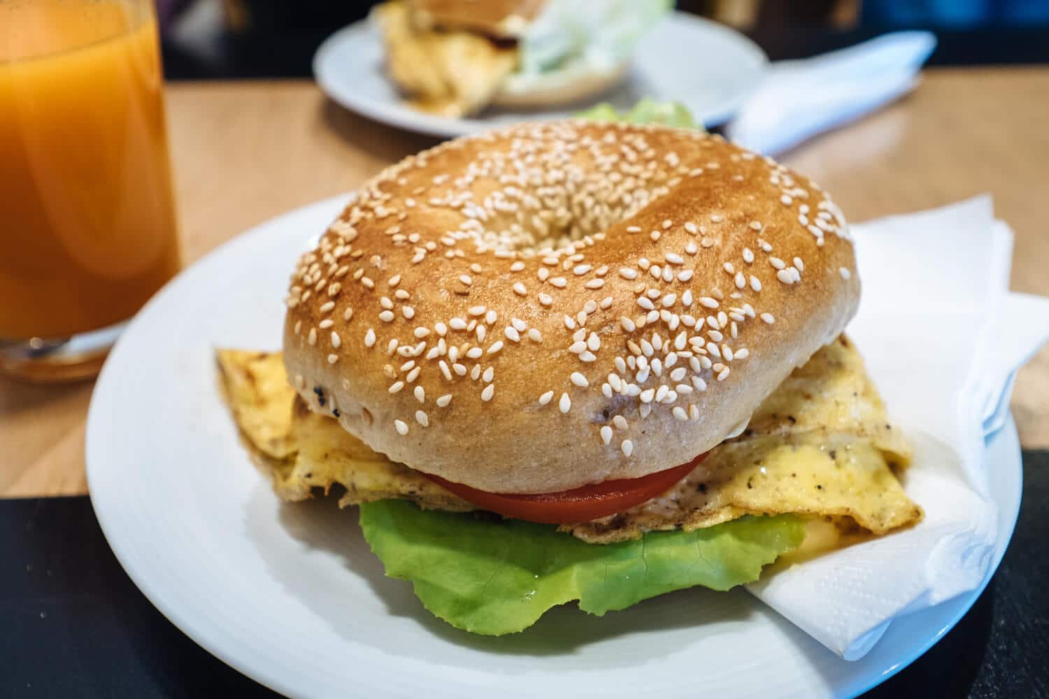 Breakfast Bagel in Szczecin, Poland