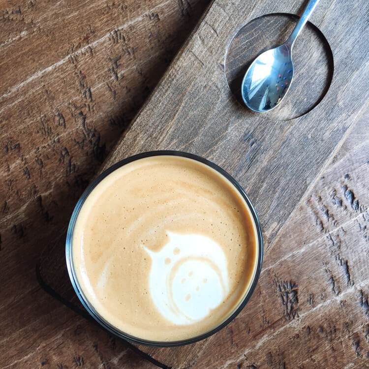 Adorable Latte Art at Momoichi, Prague