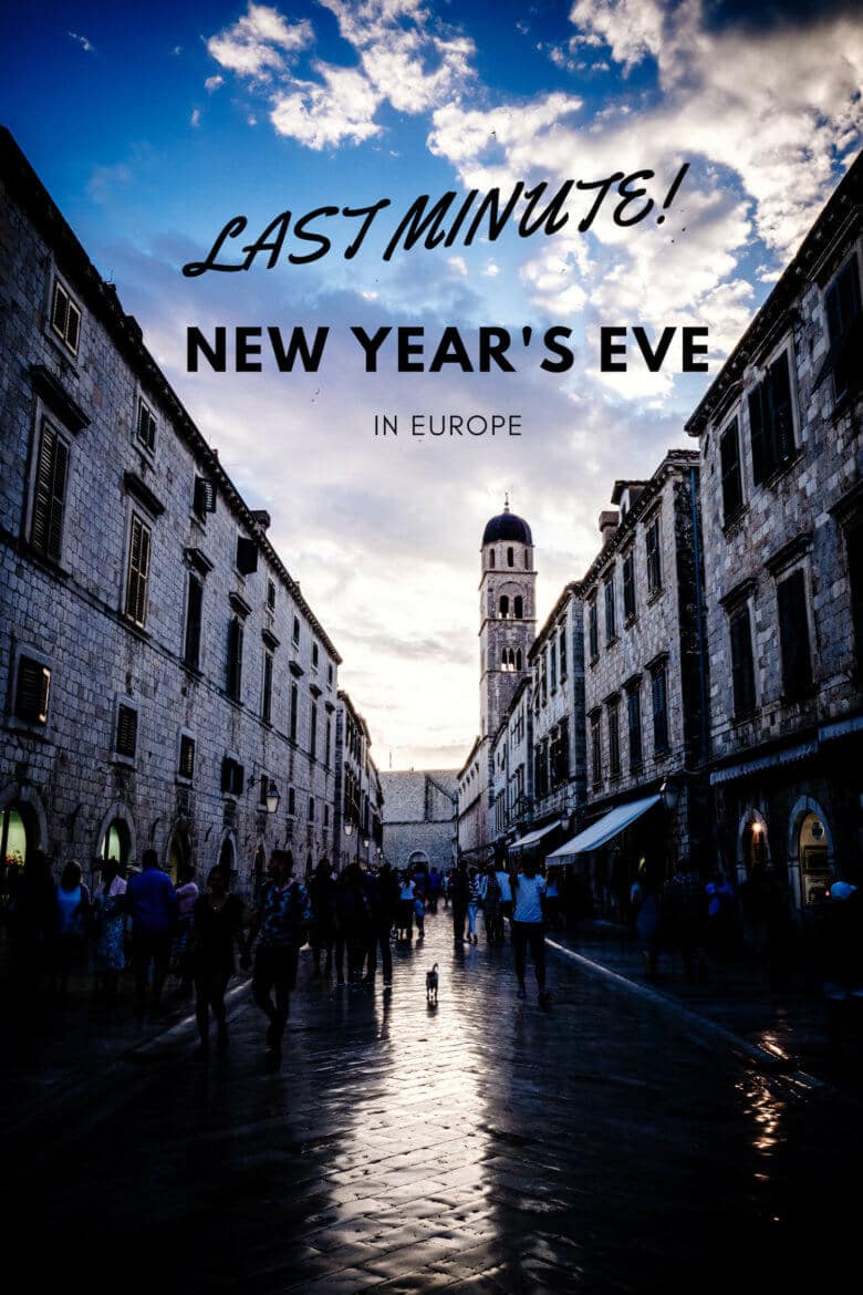 Last Minute New Year's Eve in Europe