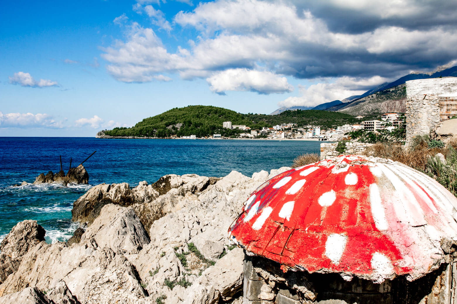 Red Bunker Himara Beach