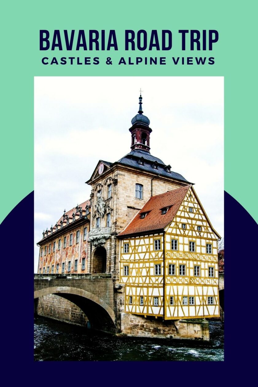 Historic town hall on the river in Bamberg