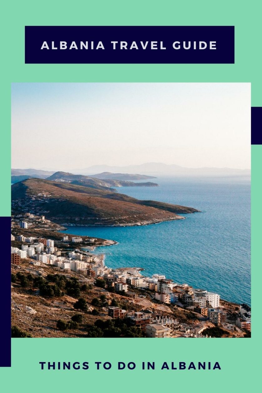 Looking over the city of Saranda and the sea.