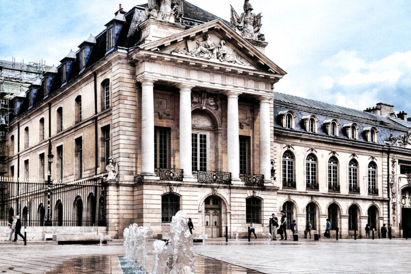 Historic square in Dijon France