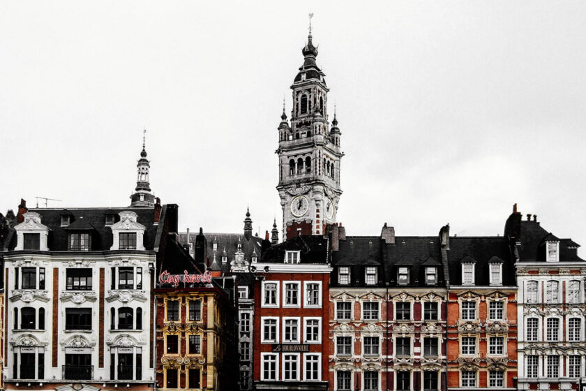Historic architecture in Lille, France